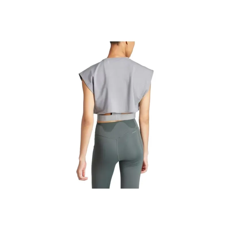 Adidas AEROREADY Other T-Shirt Women's Gray-2
