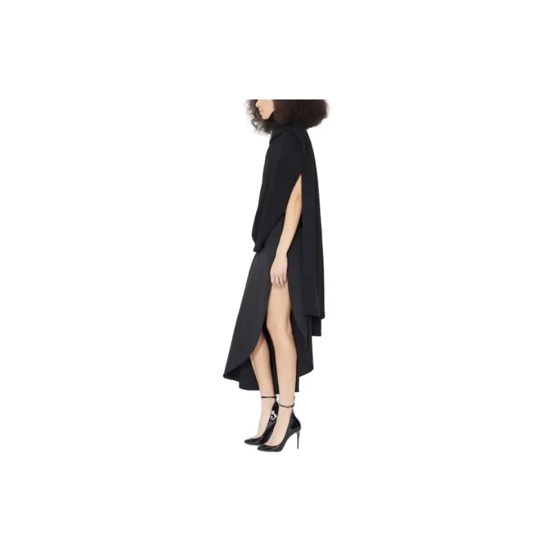 Alaia Fluid Asymetric Midi Skirt-3