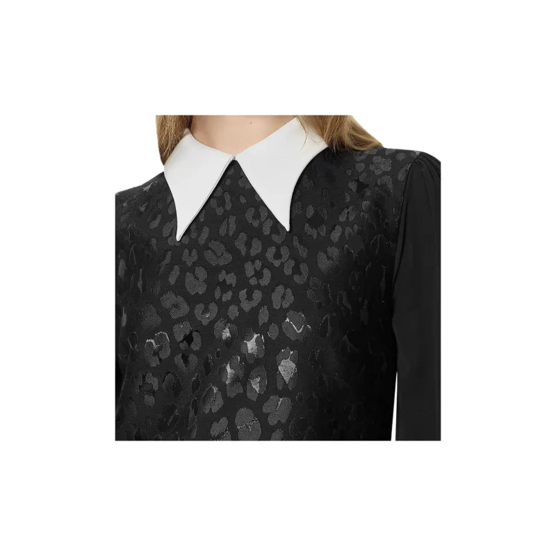 VERSACE FW24 Long-Sleeved Dresses Women's Black-4
