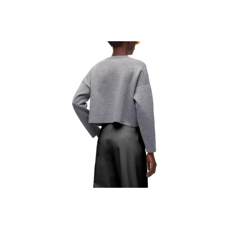 LOEWE Anagram Cropped Knitted Jumper-3