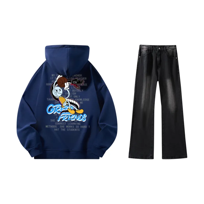 GF x WULIAOYUAN LIANMINGKUAN Sweatshirt Set Unisex-38
