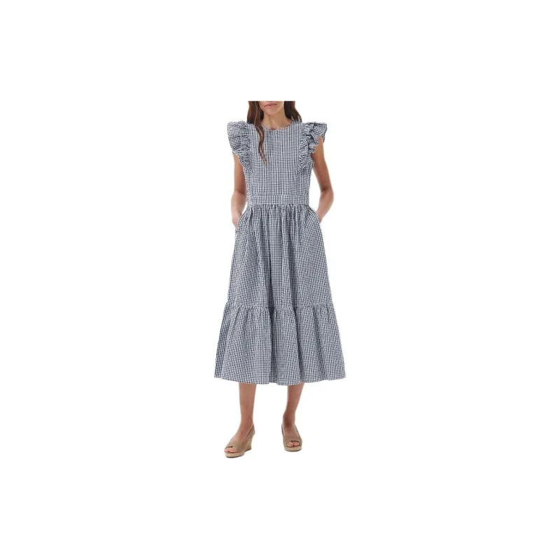 BARBOUR Thistle Midi Dress Sleeveless Dress Women's Blue-1