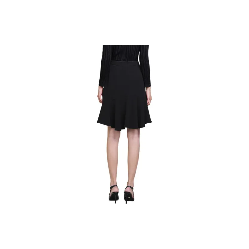 JZ. ANNAKRO Casual Short Skirts Women's Plain Black-2