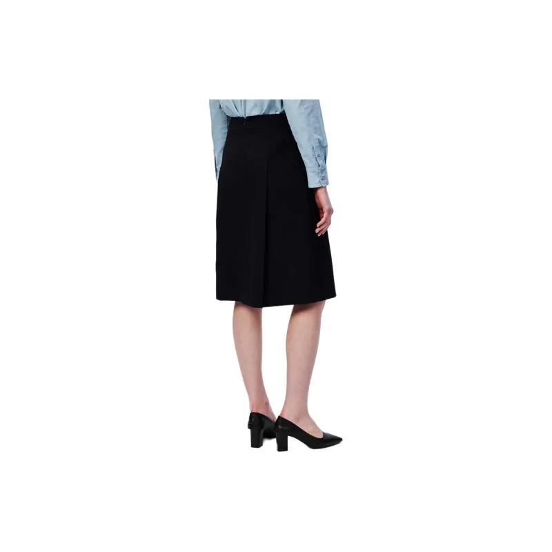 HAZZYS Casual Long Skirt Women's Navy Blue-3
