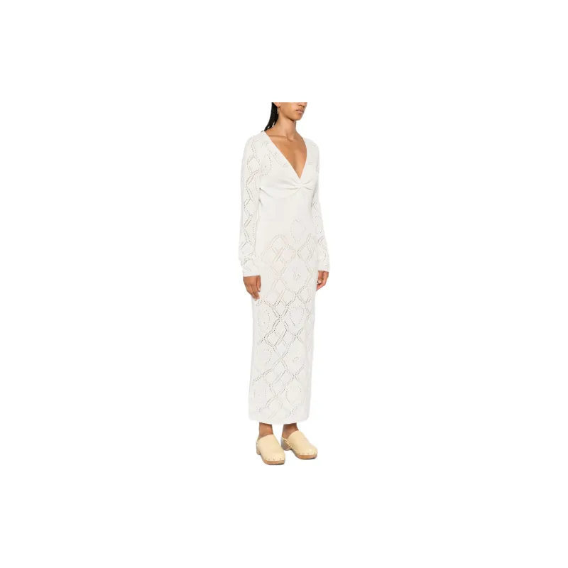 Twinset Pointelle knit Maxi Dress-1