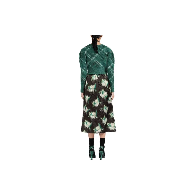 DIOR Casual Long Skirts Women's Black-3