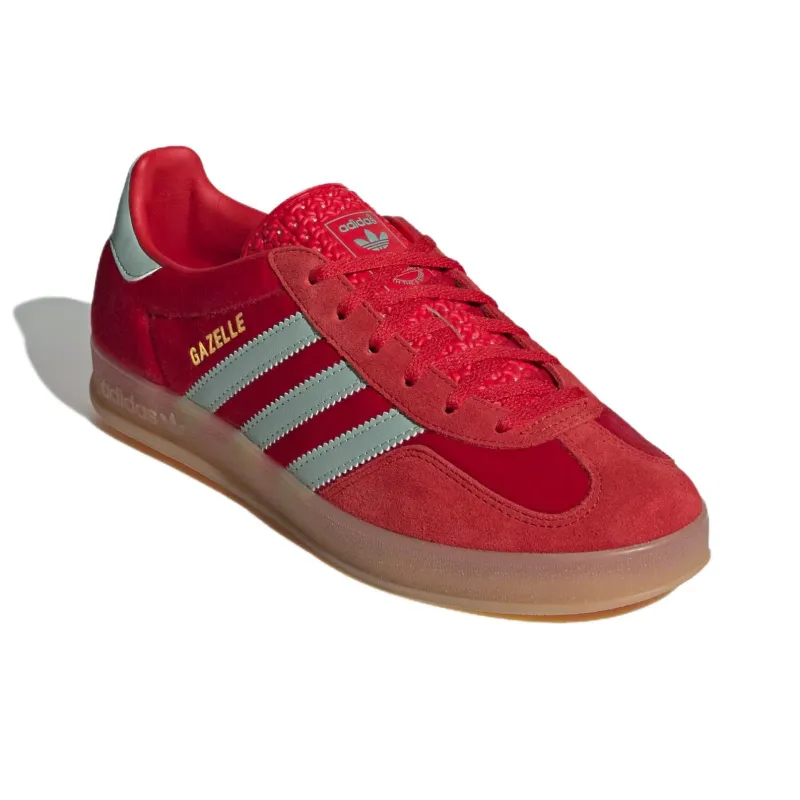 Adidas Gazelle Indoor Better Scarlet Hazy Green Women's-3