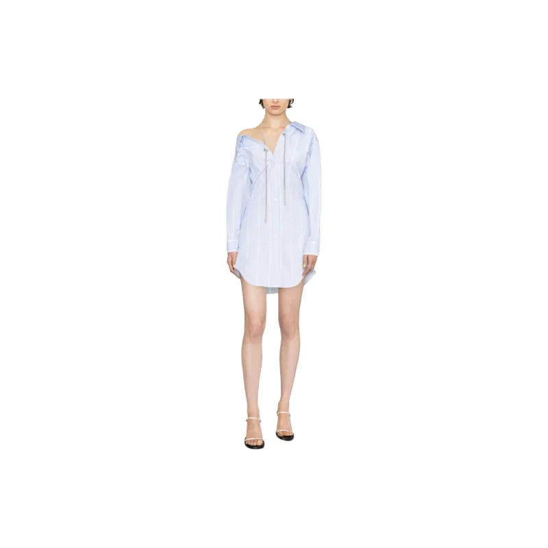 Alexander Wang Off Shoulder Shirt Dress-1
