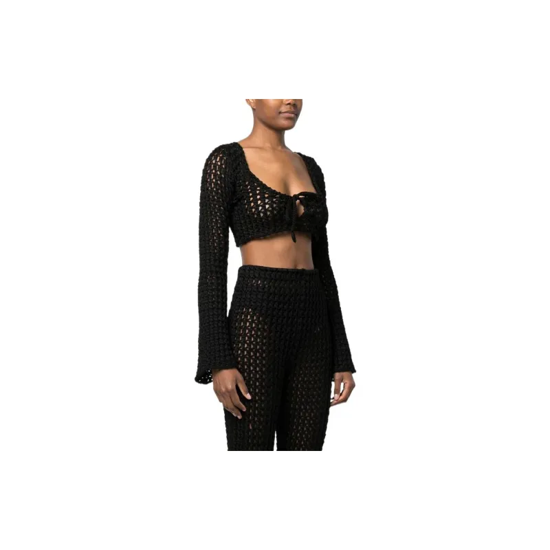 MOSCHINO Perforated Crop Top-3