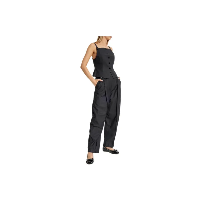 GANNI Phantom Striped Pattern Pants-1
