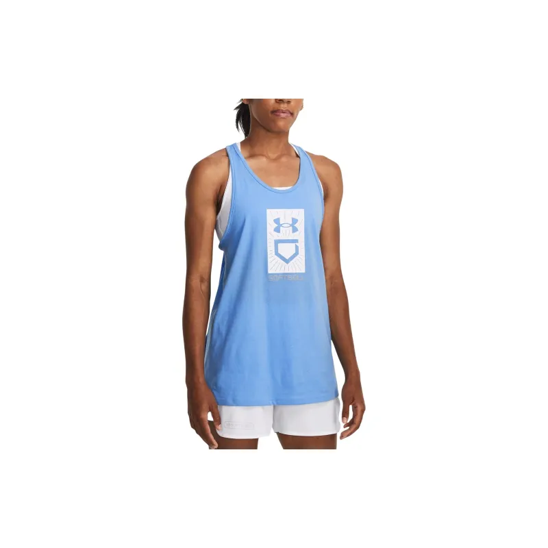 Under Armour Plate Tank Tops Women's Blue-4