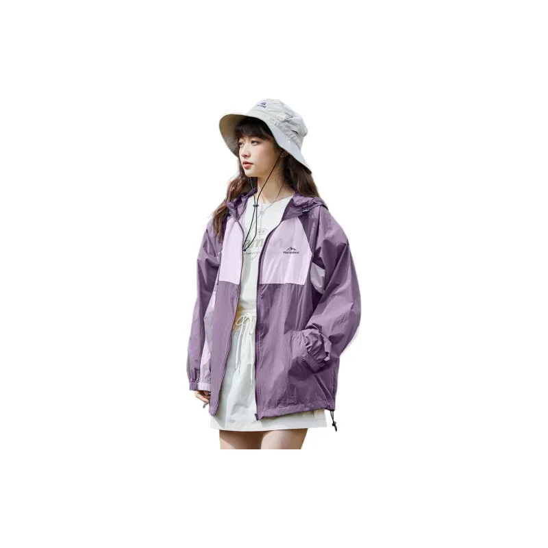 Tonlion Sun Protection Clothing Women's Dark Gray Purple-3