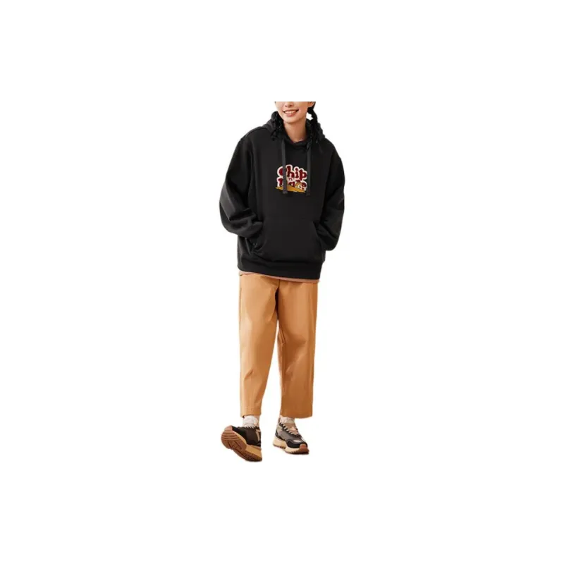 LINING Sports Fashion Collection Sweatshirts Women's Deep Ochre Black-2