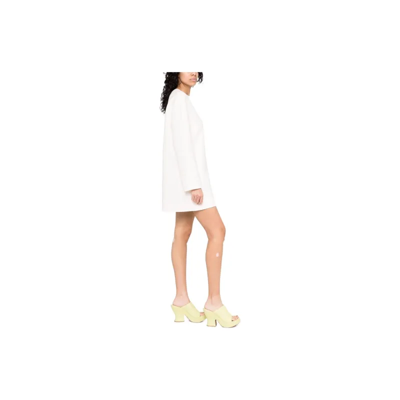 Valentino Long-Sleeved Dresses Women's White-3