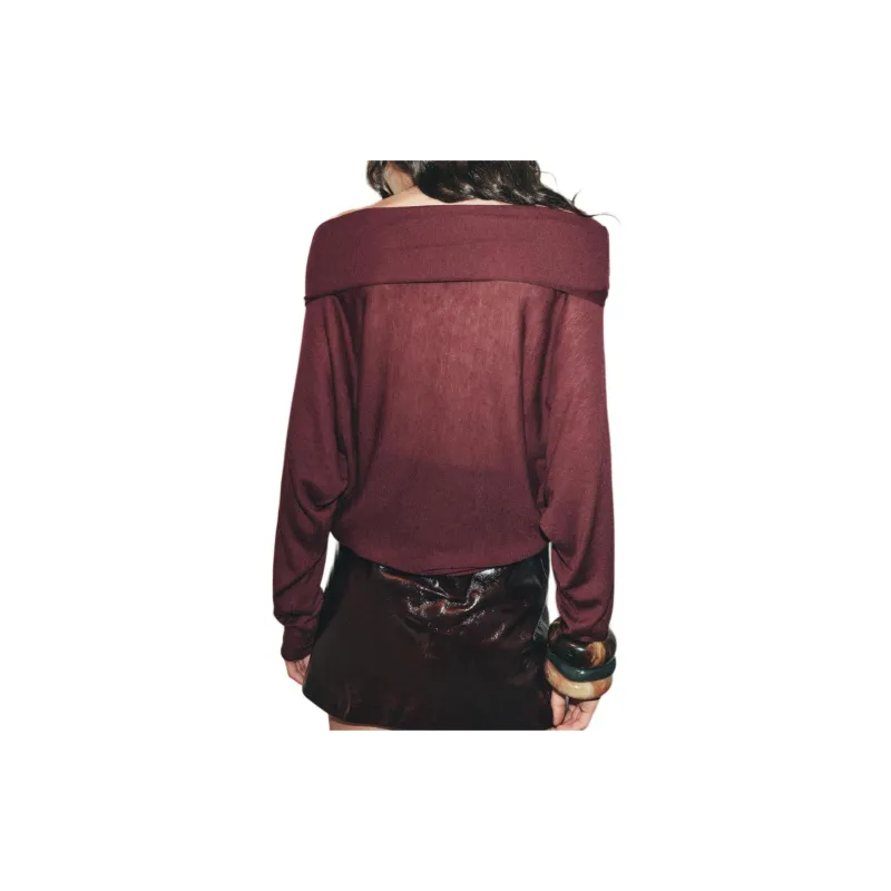 ZARA Sweaters Women's Dark Red-3