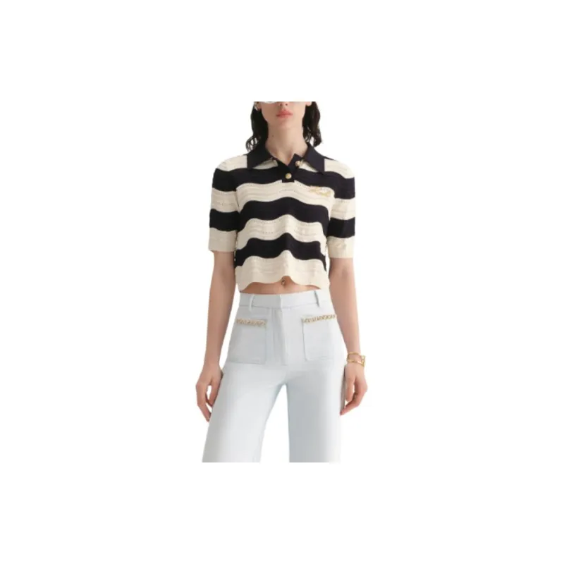 KARL LAGERFELD Knitwear Women's Black White-1