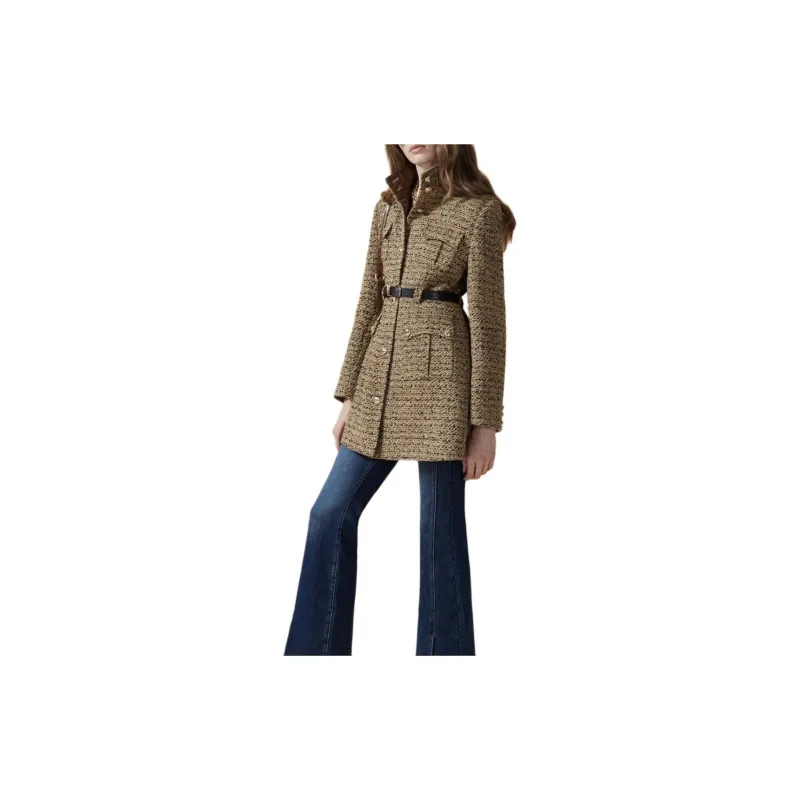 DKNY Coat Women's Coffee & Color-4