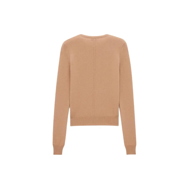 SAINT LAURENT Openwork Crewneck Jumper-1