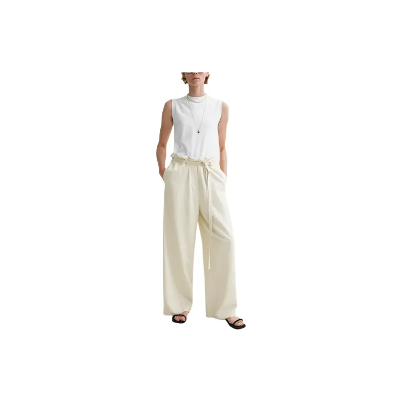 TOTEME Belted Flared Trousers-1