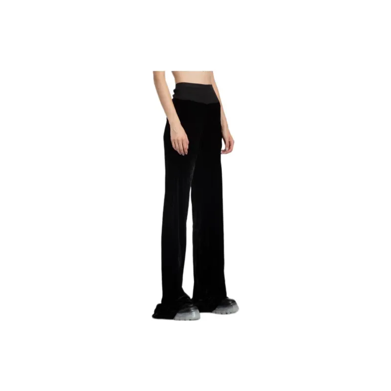RICK OWENS Long line Ribbed Trousers-3