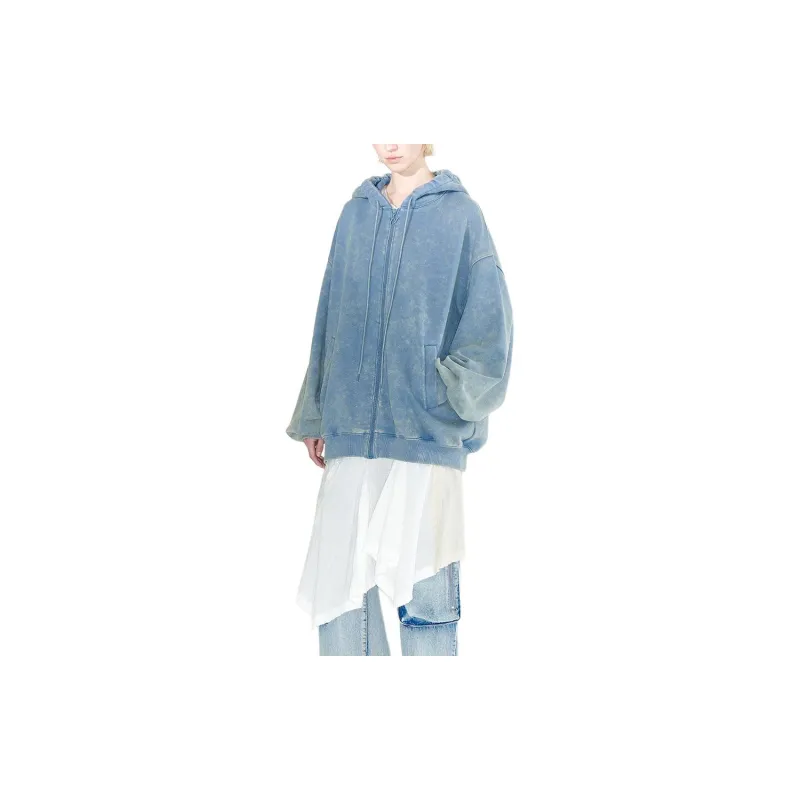 Open Yy WIDE BOX HOODIE Sweatshirt Unisex BLUE/Blue-4