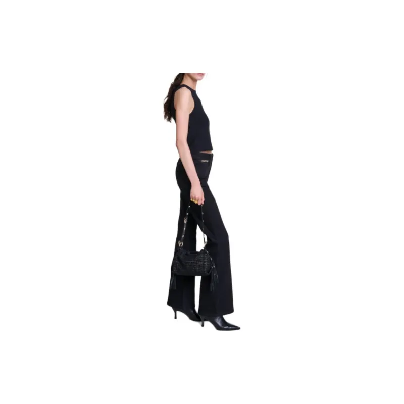 Maje Knitted Crop Top-3