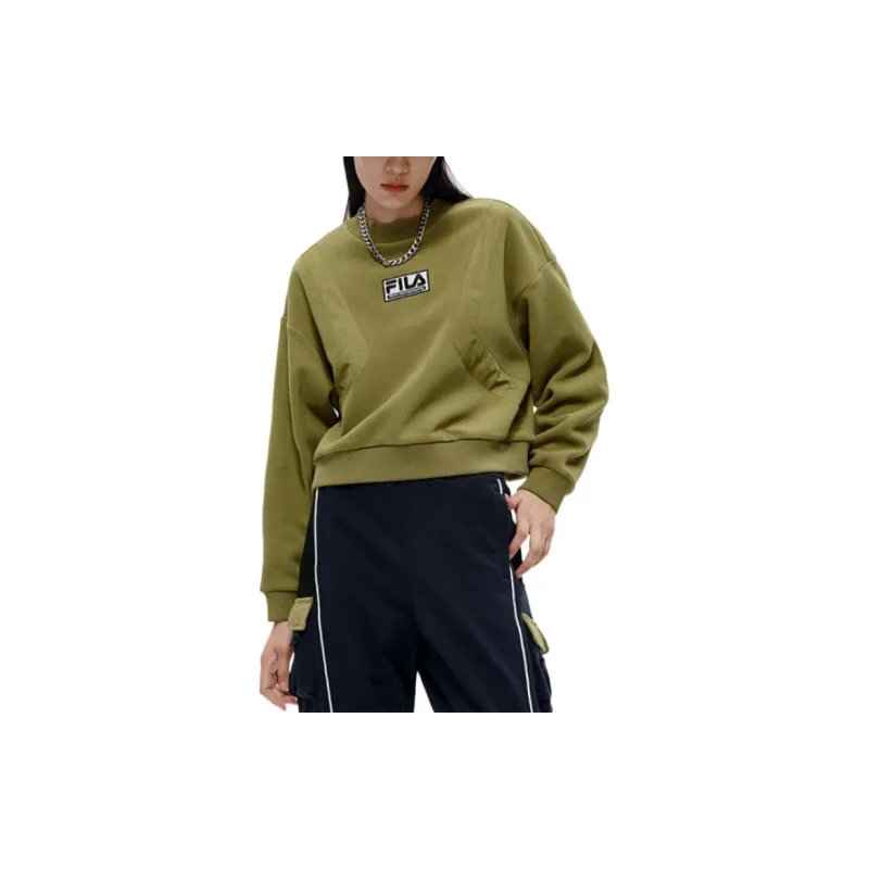 FILA FUSION Sweatshirt Women's Seaweed Green-4