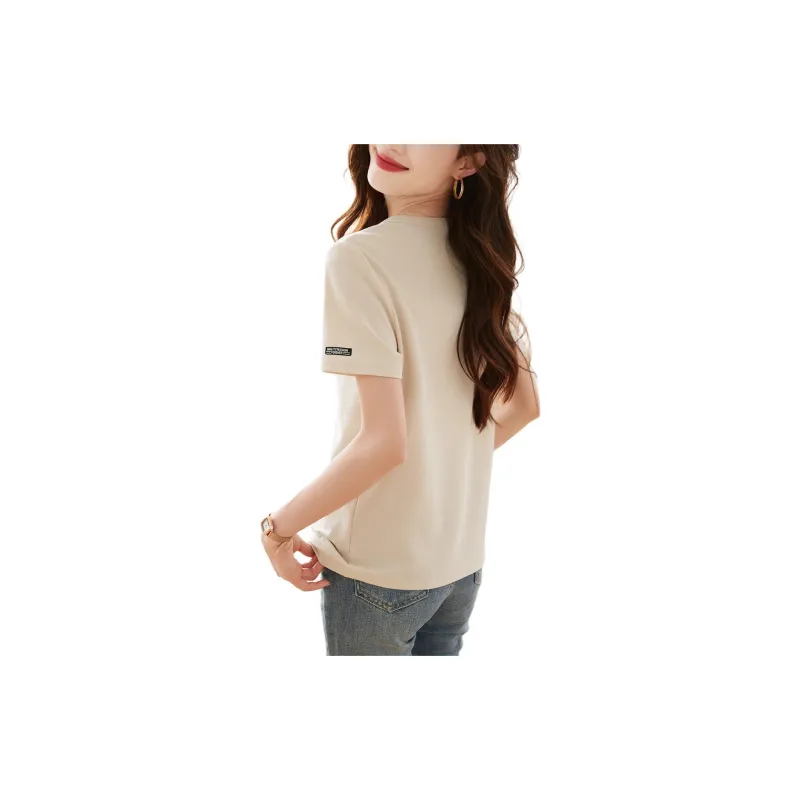 Mo Han Yi Mei T Shirt Women's Ecru-1