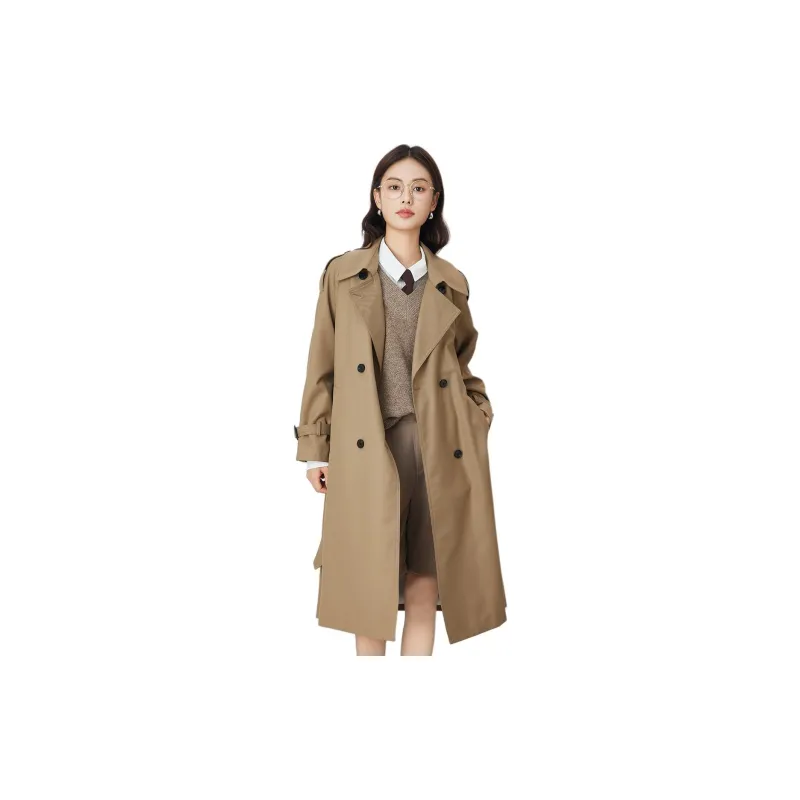 Dajia Poetry Trench Coat Women's Khaki-1
