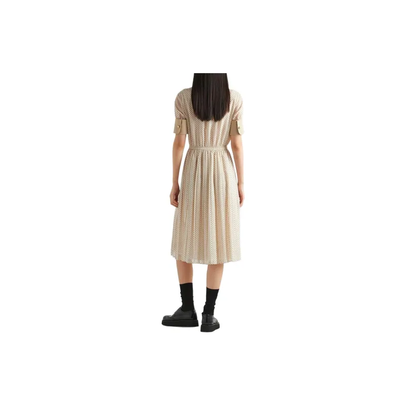 PRADA Polka-dot Print Midi Dress-2