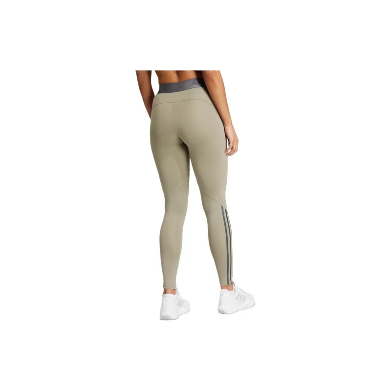 Adidas Gym Hyperglam Full-Length Athletic Trousers Women's Silver Egg Stone Color-2