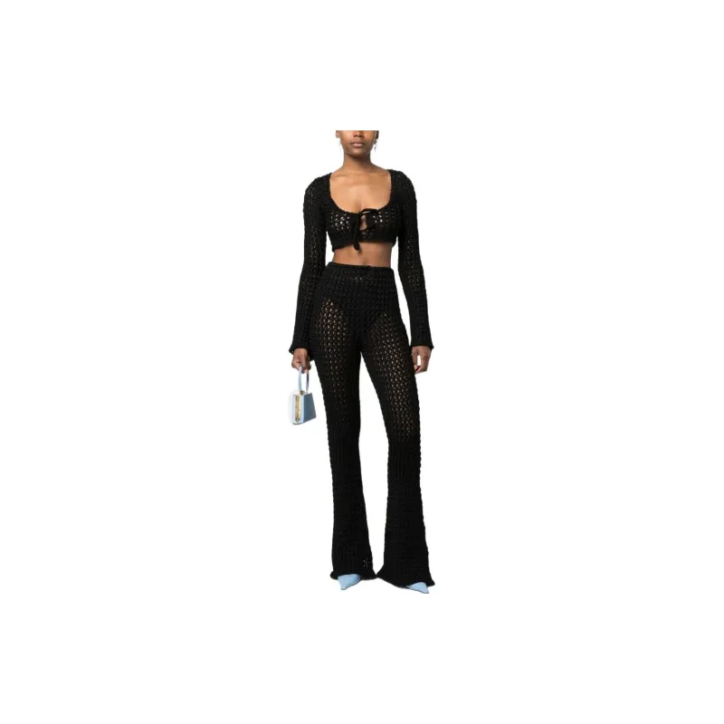 MOSCHINO Perforated Crop Top-1