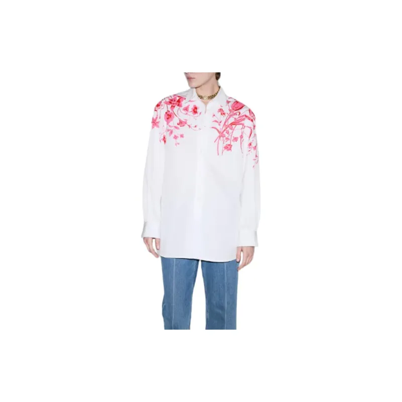 GUCCI Floral Printed Poplin Shirt-3