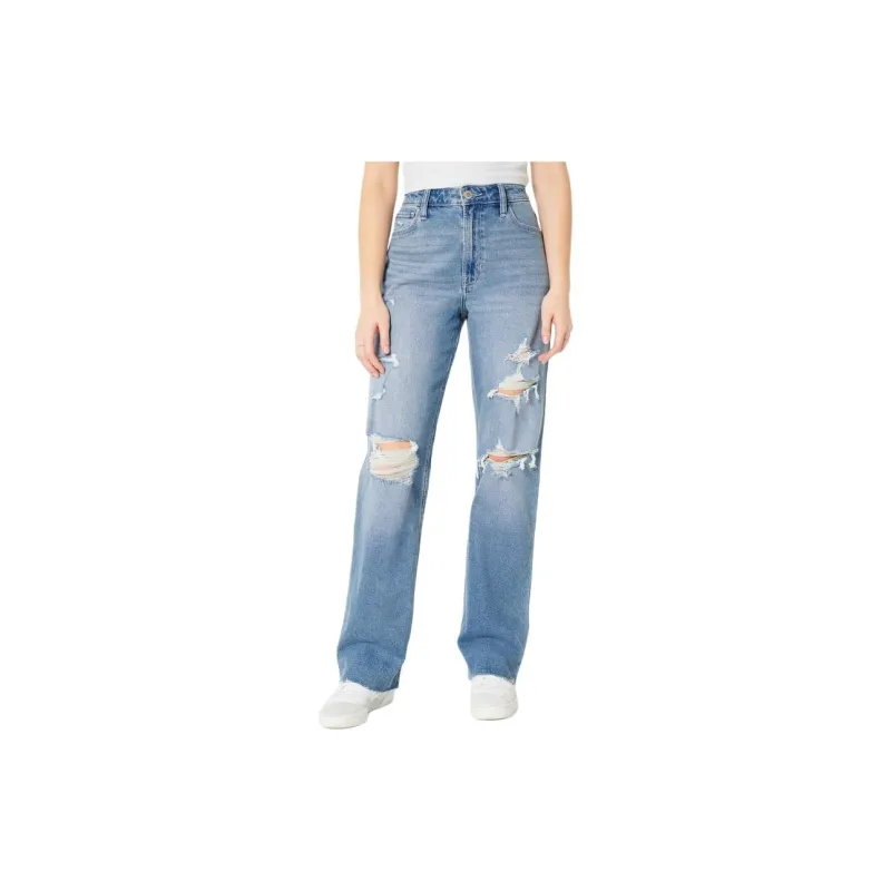 Hollister Jeans Women's Ripped Medium Washed-2