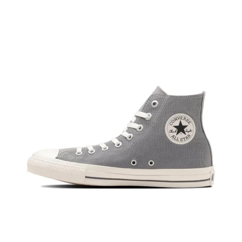 Converse All Star Anti Slip Wear Resistant High Top Canvas Shoes Women's Gray-1