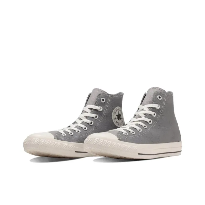 Converse All Star Anti Slip Wear Resistant High Top Canvas Shoes Women's Gray-2