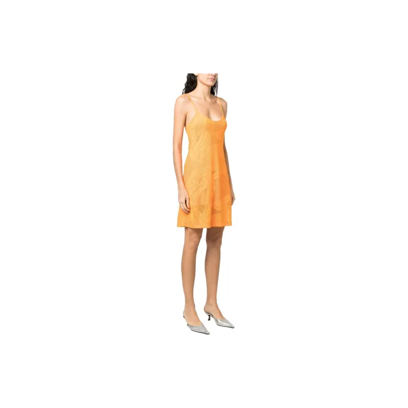 DIESEL Slip Dresses Women's Yellow-3