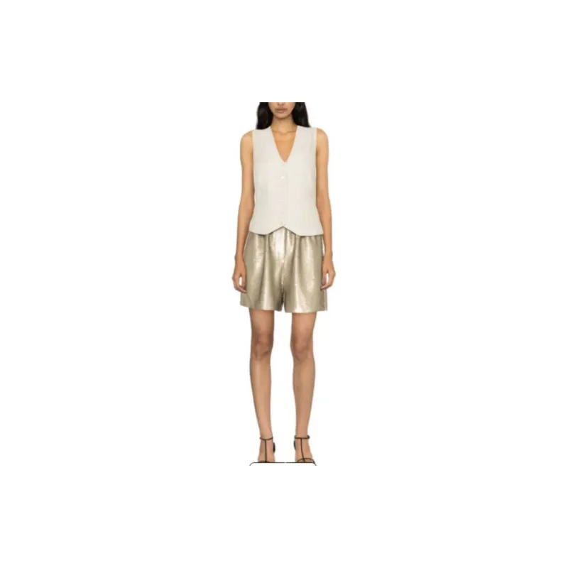 THE FRANKIE SHOP Casual Shorts Women's Gold-1