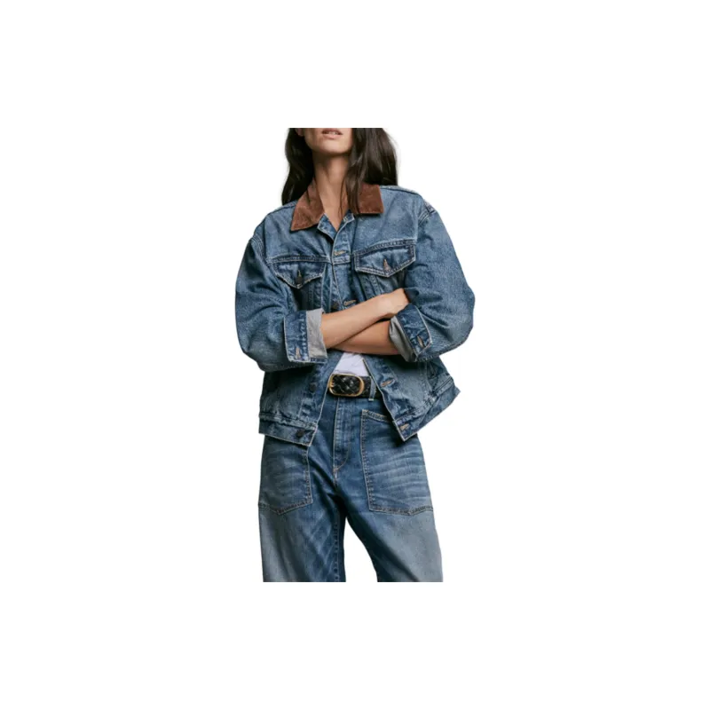 NILI LOTAN Brooklyn Denim Jacket-4