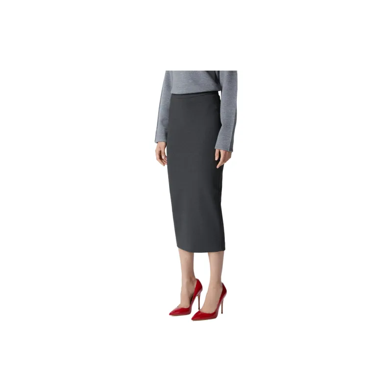 PINKO Ombrello Slit Long Pencil Skirt-4