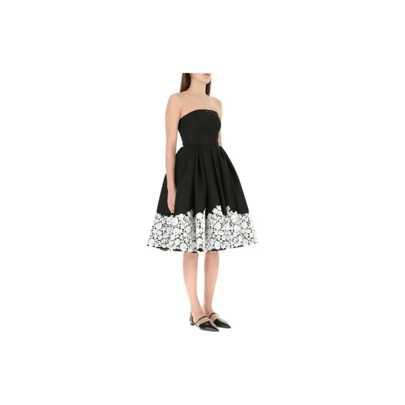 PRADA SS21 Sleeveless Dress Women's Black-4