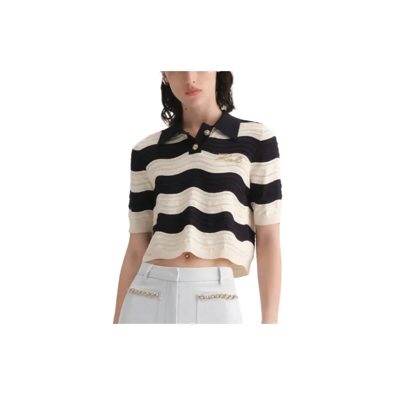 KARL LAGERFELD Knitwear Women's Black White-5