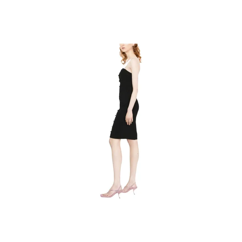 MOSCHINO Sleeveless Dresses Women's Black-3