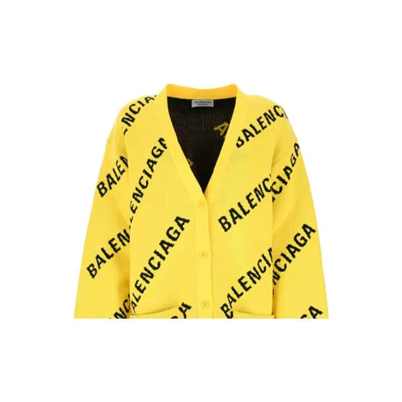Balenciaga FW21 Sweater Women's Yellow-4