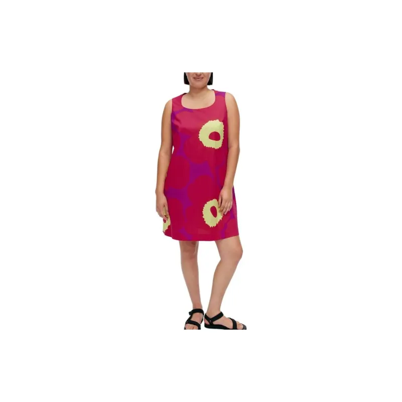 Marimekko Sleeveless Dress Women's Pink-3