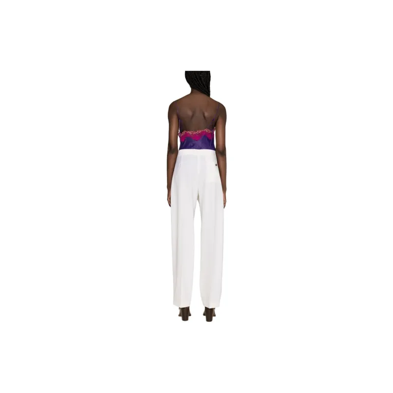 MSGM Pleated Tailored Wool Trousers-1