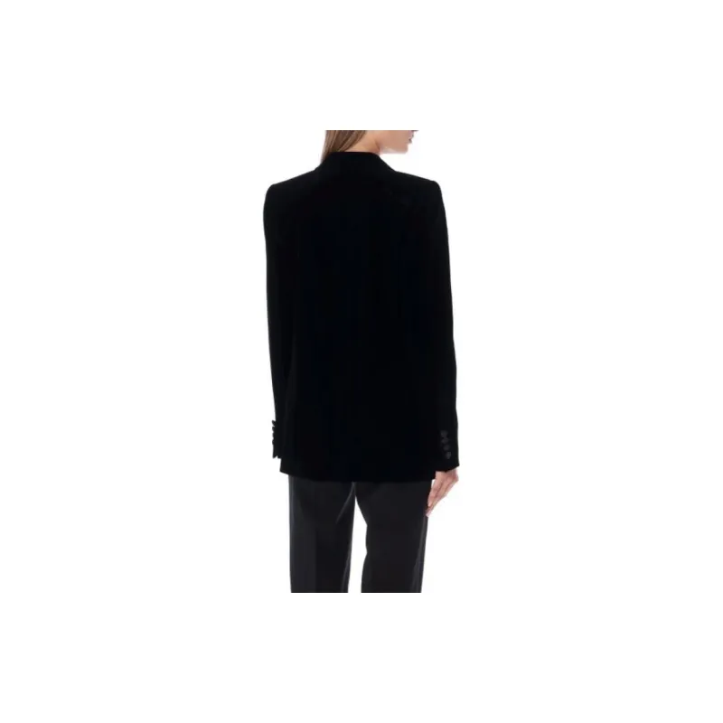 SAINT LAURENT Business Suit Coat Women's Black-3