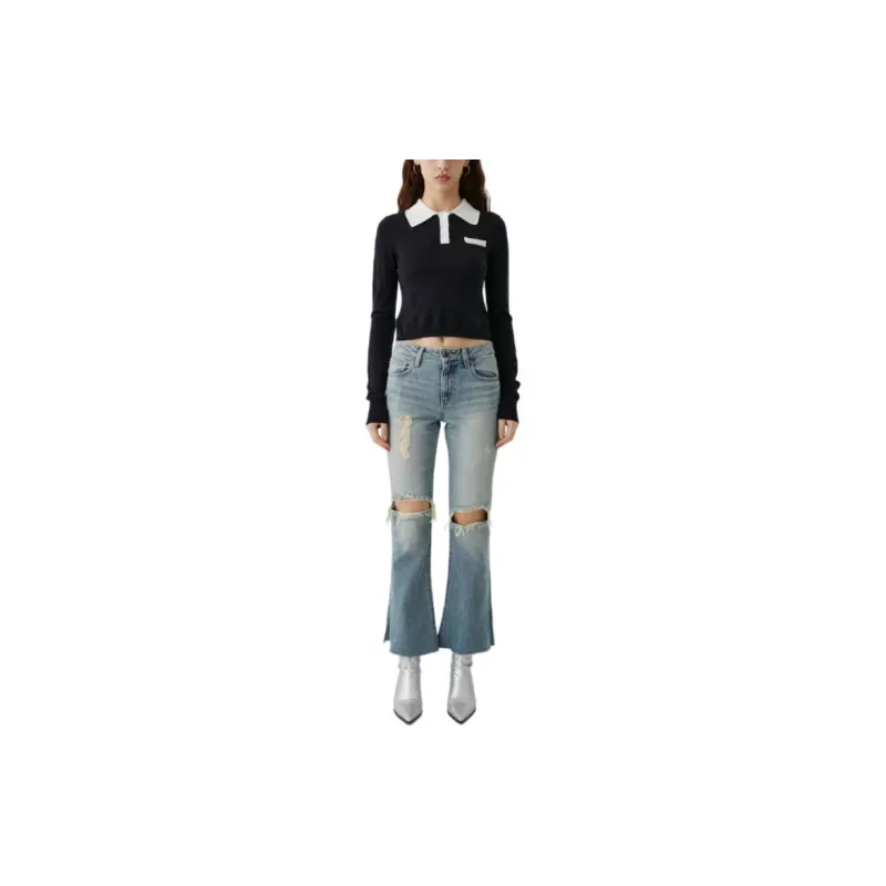 MOUSSY Jeans Women's Light Blue-7