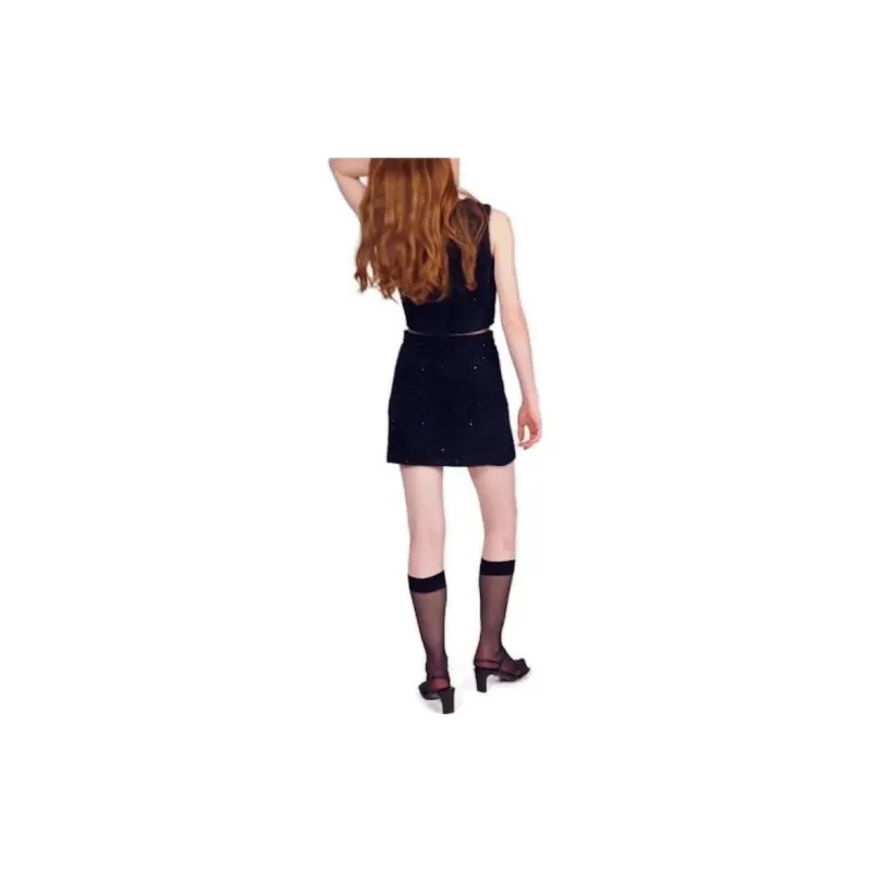 Sandro Vests Women's Black-4