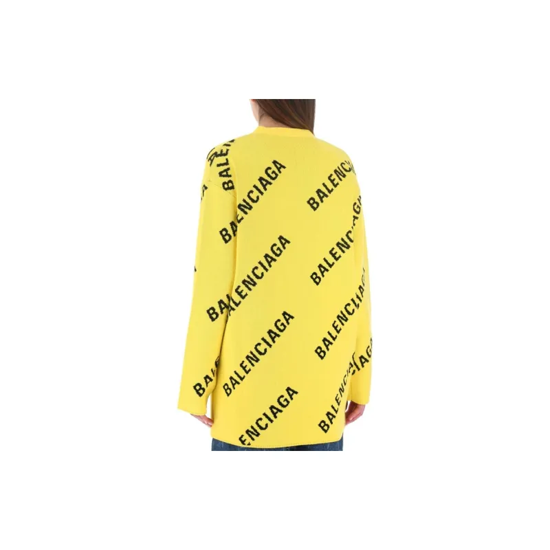 Balenciaga FW21 Sweater Women's Yellow-3